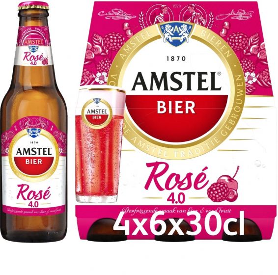 Amstel Rose Krat 4 x 6 x 30cl