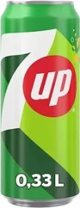 Seven up Sleek blik tray 24x33cl