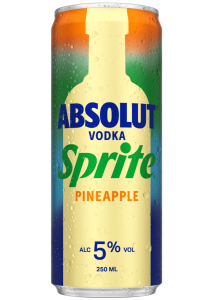 Absolut vodka & Sprite Pineapple blik 12x25cl