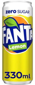 Fanta Lemon ZERO SUGAR blik 24x33cl