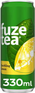 Fute tea Sparkling lemon blik tray 24x33cl