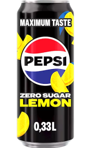 Pepsi ZERO SUGAR Lemon blik tray 12x33cl