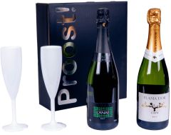 Cava Kerstgeschenk Proefbox + glazen
