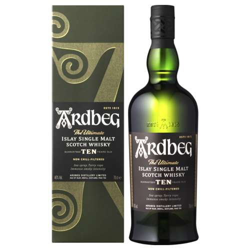 Ardbeg Single Malt Whisky 10 Years + Giftbox