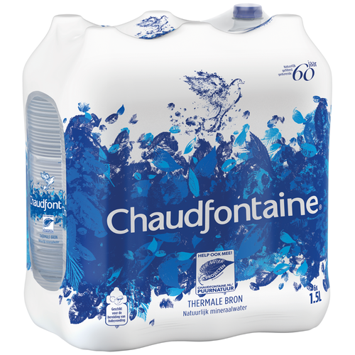 Chaudfontaine blauw mineraalwater voordeelpakken 6x1,5L