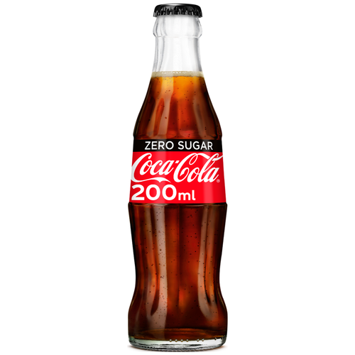 Coca Cola ZERO SUGAR Krat 24x200ml Glas