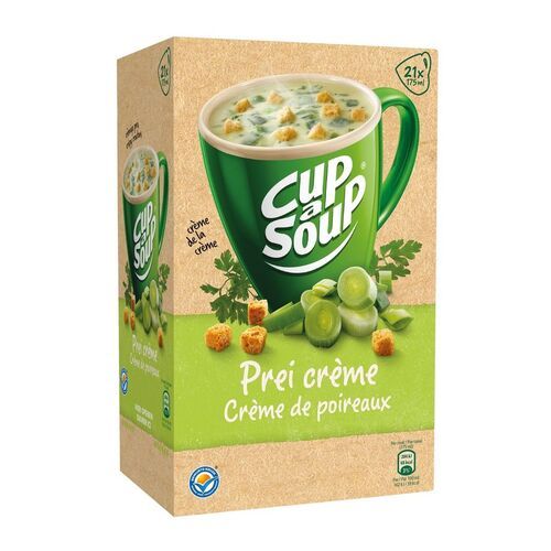 Cup a soup prei/creme soep Doos 21 zakjes x 175 ml soep