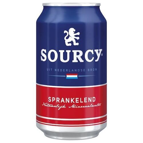 Sourcy sprankelend mineraal water Blik 330 ml