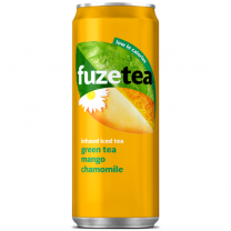 Fuze Tea Mango Chamomile Blik Tray 24x33cl