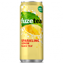 Fuze Tea Sparkling Lemon Black Tea blik