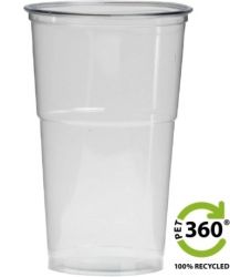 RPET BIO Bier / frisdrank beker 0,25/300ML  Ds 1250 St