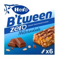 Hero B'tween Granenreep Melkchocolade ZERO (per 6)