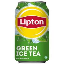 Original Lipton Ice Tea Green blik 330 ml tray 24 stuks