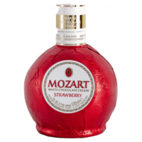 Mozart Witte chocolade Aardbeien cream fles 500ml
