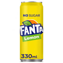 Fanta Lemon ZERO NL blik tray 24x33cl