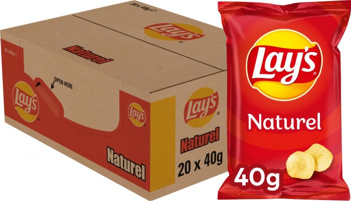 Lay's Chips Naturel Doos 20x40g