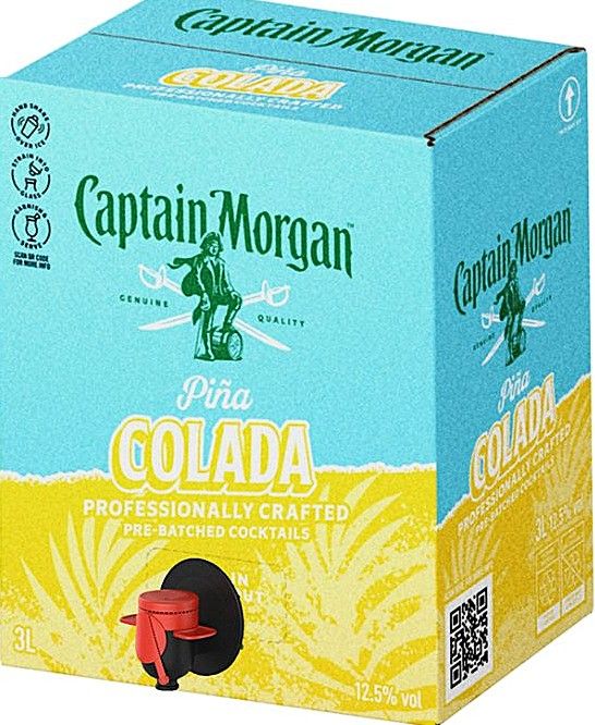 Captain Morgan Pina Colada Cocktail 3 Liter