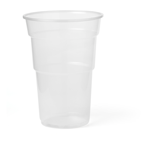 Halve liter bierbekers PET 0,5L 65 stuks