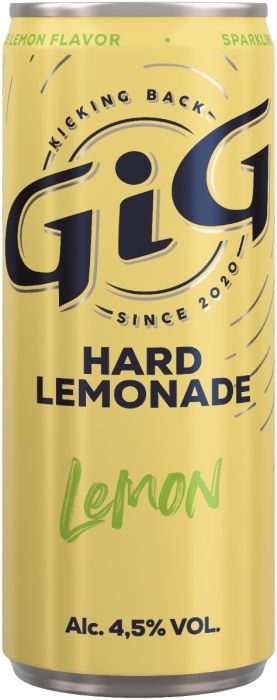 GiG Hard Lemonade Lemon blik tray 12x25cl