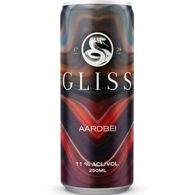 Gliss Cognac & Strawberry 11% blik tray 12x25cl
