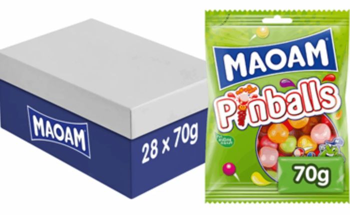 Haribo Maoam Pinballs Mix doos 28x75gr