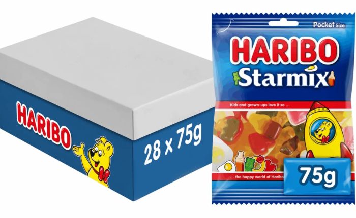Haribo Starmix uitdeelzakjes doos 28x75gr