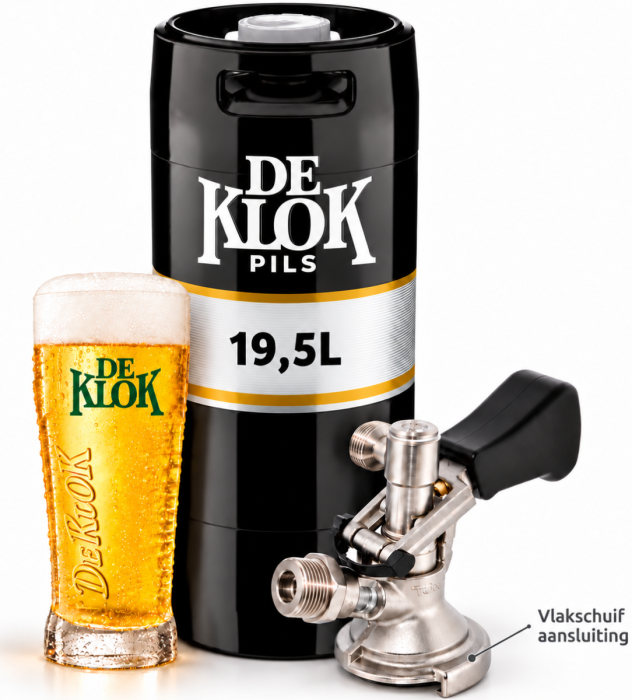 De Klok Pils fust 19,5L
