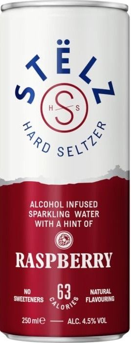 Stëlz Hard Seltzer Raspberry blikjes 12x250ml