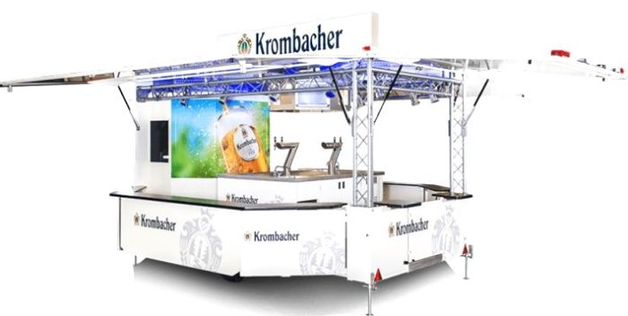 Tapwagen Groot 4 x tap + koelcel