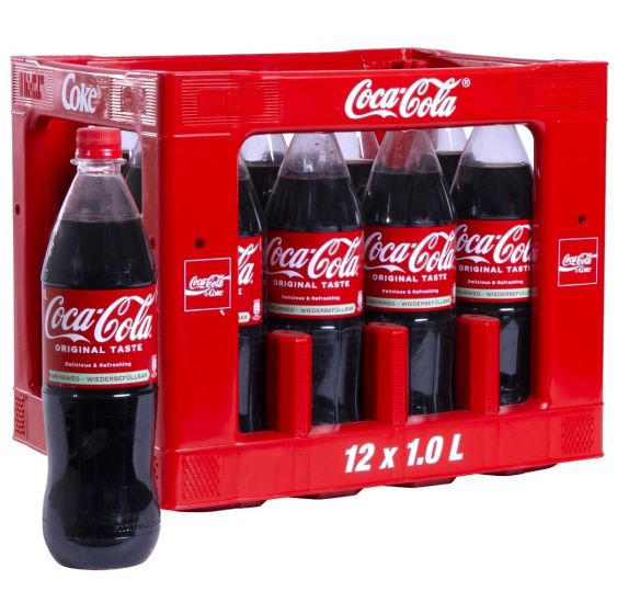 Coca Cola Krat 12 x 1 Liter Hard PET