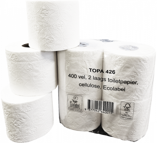 Voodeelverpakking toiletpapier 40 rollen 400vel 2lgs