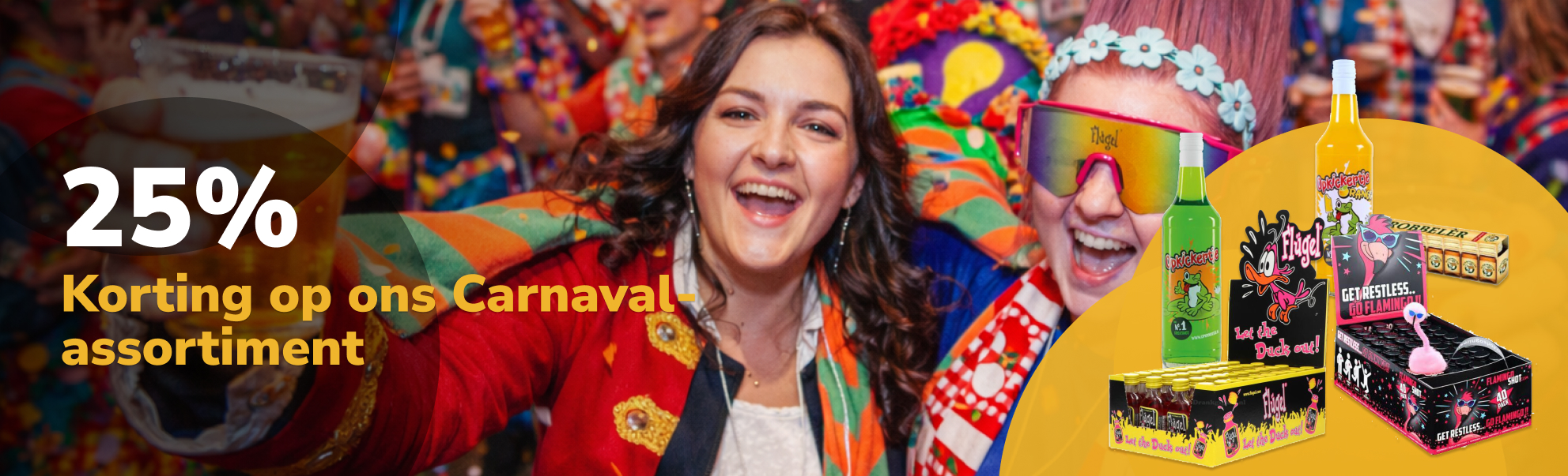 25% korting op ons Carnavals-assortiment!