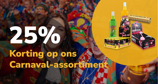 25% korting op ons Carnavals-assortiment!