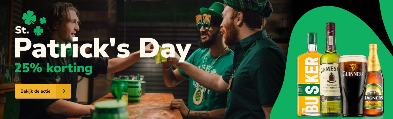 St. Patrick's Day actie 2025